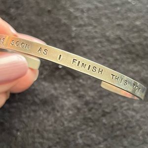 Vintage Sterling Silver Cuff Bracelet signed with Original box Knitting theme